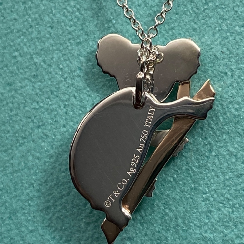 NEW Tiffany & Co. Save the Wild Koala Necklace Limited edition Rose gold 18k 925 - Picture 3 of 8